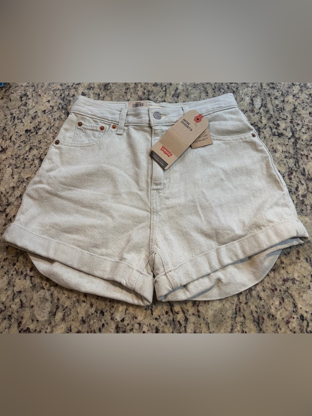 Levi's Women's High-Rise Cuffed Jean Shorts in Light Blue